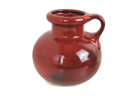 Vintage Vase Steuler West Germany Pottery Faience Fat Lava Glazed 60s, Funky Jar Pitcher