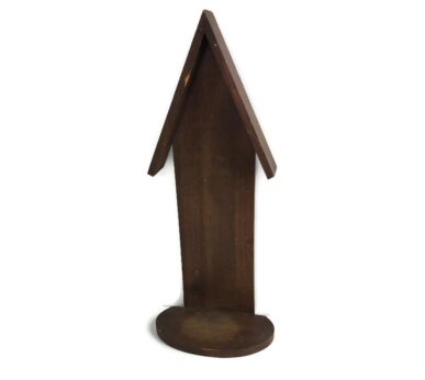 Wooden Chapel Niche for Statue Art Deco Standing Hanging Vintage 
