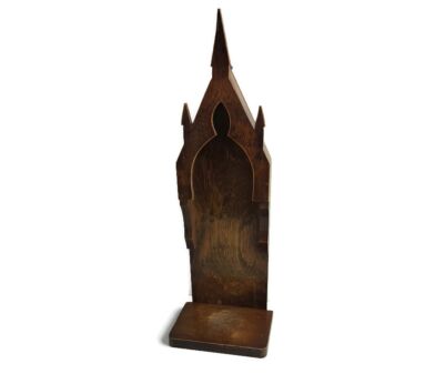 Wooden Chapel Niche for Statue Art Deco Standing Hanging Vintage Ornate 