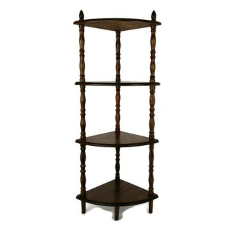 Pedestal Display Side Table Plant Stand Italian Wood Vintage Etagère Display cabinet
