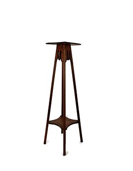 Art Nouveau Pedestal Table Plant Flower Stand Side Table 2 Tier Art Deco Barn Farmhouse