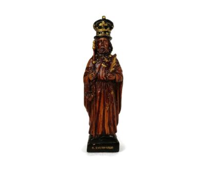 Statue Saint Evermarus Friesland Dutch Plaster Extremely rare Collector Antique