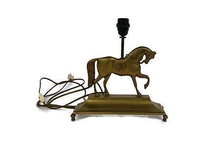 Maison Charles Style Table  Desk Lamp Brass prancing Horse, vintage, lovely