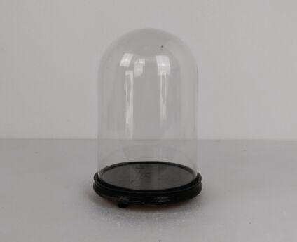 Antique Round Hand Blown Glass Dome Globe Steampunk Display Doll Clock H 13.18" D 8.66"
