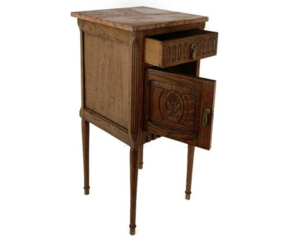Art Deco Art Nouveau Brown  Side Cabinet Table Night stand Antique Exquisite 