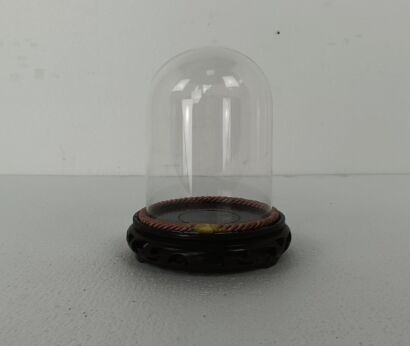 Small Vintage Round Hand Blown Glass Dome Globe Steampunk Display 8.07"