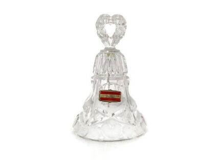 Crystal Ornate Table Bell Brass Clapper Decorative Bleikristall Germany Dinner Bell vintage