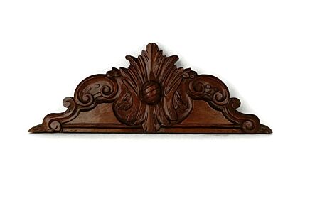 Carved Wooden Pediment Medallion Over door Architectural Gorgeous Antique  