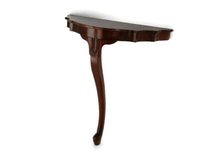 Hand Carved Wooden Wall Hall Console table Ornate Half Moon Hallway Furniture 