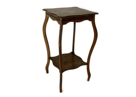 Art Nouveau Pedestal Side Occasional Table Plant Flower Stand Two Tier Art Deco Barn Country Farmhouse style  