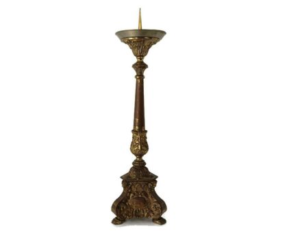 Antique 1600s Candle Holder Candle stick Church Chapel Altar Monastery Brass 