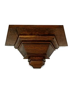 Hand Carved Wooden Oak Wall Hall Console Small table  Vintage 