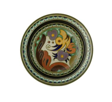 Gouda Royal Zuid Holland Polychrome Ceramic Plate Collector Charger 