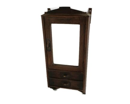 Antique Medicine Apothecary, Pharmacy, Cabinet, Inlay, Tall, Barn Style, Farmhouse Gorgeous