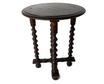 Barley Twist Wooden Side Display Coffee Wine  Occasional Table  Barn Country Style 