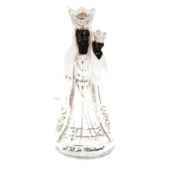 Statue Black Madonna Notre Dame de Walcourt Porcelain Virgin Mary HTF Collector 