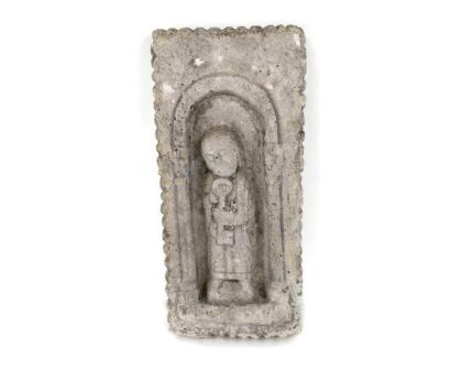 Outdoor Figurine Statue Saint Peter in Stone stoneware Key Collector France