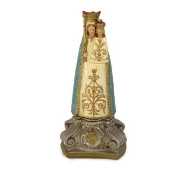 Our Lady of Montaigu Scherpenheuvel Vintage Virgin Mary Madonna with Child Plaster Statue Figurine Collector 