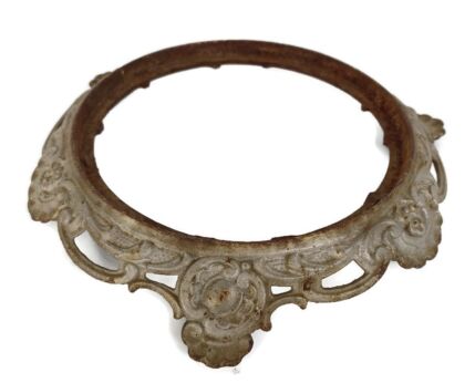 antique base for vase Buddha Planter cast iron Pedestal for jardiniere HTF large