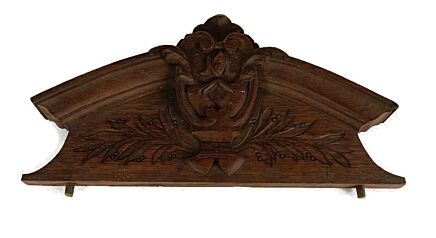 Antique Pediment hand Carved Wood Small gorgeous Over door architectural, reclaimed 
