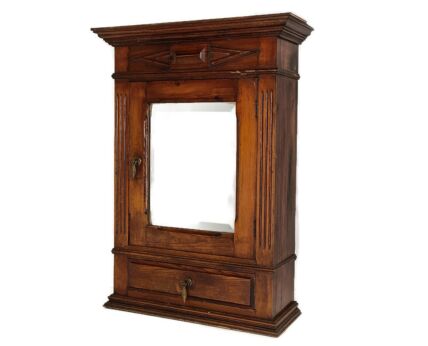 Large Kitchen Medicine Apothecary Bathroom Cabinet Beveled Glass  Barn Country Style