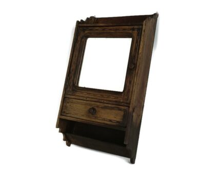 Apothecary Bathroom Medicine Kitchen Cabinet Wood  Inlay Letterbox Very Special Antique
