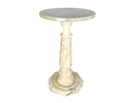 Hollywood regency style side occasional table marble Garden table vintage 