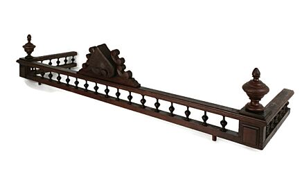 XL Beautiful Hand Carved Wood Pediment Ornate Over door Architectural reclaimed Salvage  Antique  Edges Heart 
