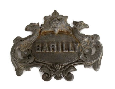 Antique Trim Reclaimed Barilly Iron Lion Phoenixes Gothic architectural 