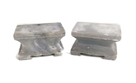 Pair Pedestals Stands for Planter Flower Jardiniere for statue Display Bases for Buddha Soap Stone 