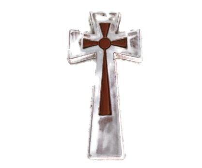 Lovely ceramic Vintage hanging Hand Made Crucifix Small Lovely decorative
