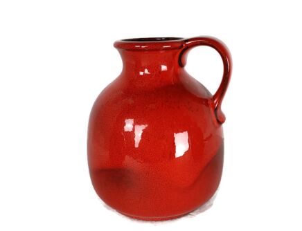 Vintage Vase Steuler West Germany Pottery Faience Fat Lava Glazed 60s, Funky Pitcher Jar 