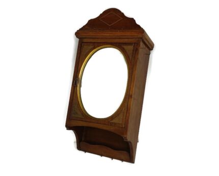 Gorgeous Medicine Cabinet Inlay Wood Antique Apothecary Kitchen Bathroom Farmhouse 