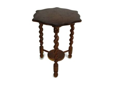Barley Twist Wooden Side Display Coffee Side Wine Occasional Table Barn Country  
