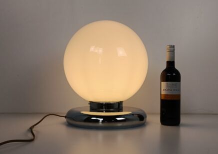 Large Floor Standing Desk Table  Lamp Chrome Germany 