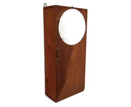Large Wall hanging Cabinet Vintage Round  Mirror  Wood Medicine Bathroom Apothecary Beautiful