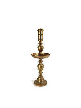 XL Floor Candle Holder Candle stick  Etched Engraved Brass Ornate Beautiful 29.33"