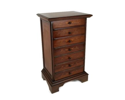Gorgeous Vintage Chest of Drawers Cabinet Hallway End Table Nightstand carved wood Ornate