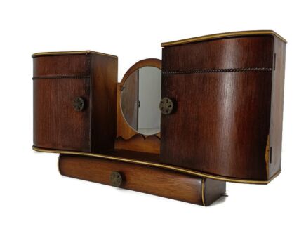 Antique Art Deco Double Medicine Cabinet Apothecary Gorgeous Bathroom Kitchen 