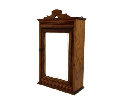 Apothecary Medicine Cabinet Vintage Wood Beveled glass Kitchen Bathroom Shaving Cabinet