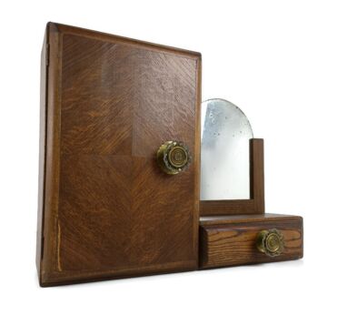 antique Art Deco Medicine Apothecary Cabinet  Bathroom Kitchen Cabinet wall hanging 
