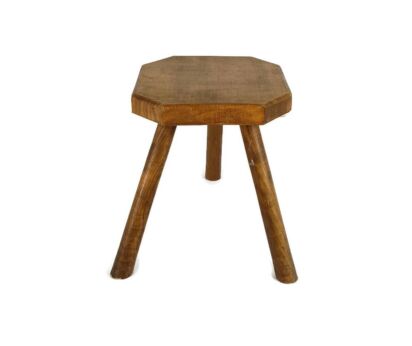 Milking Stool Bench  Pedestal plant Bonsai Stand  Barn Country style wood Funky Authentic