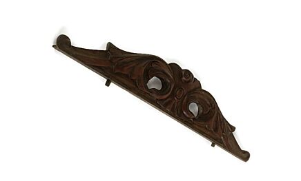 Antique  Corbel Hand Carved Wood Bow  Architectural reclaimed  France Panel  Pediment