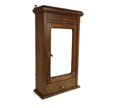 Medicine Apothecary  Bathroom Cabinet Beveled Glass Shaving Cabinet  Barn Farmhouse
