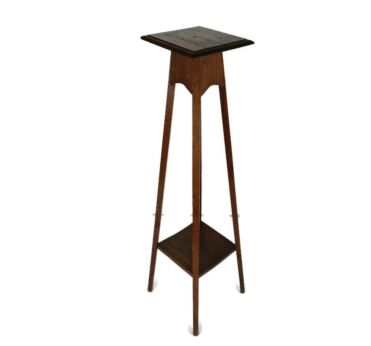 Art Nouveau Pedestal Table Plant Flower Stand Side Table 2 Tier Art Deco Barn  Farmhouse 