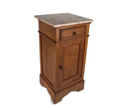 Antique Art Deco Art Nouveau Marble top Side Cabinet End Table Nightstand Country  style 