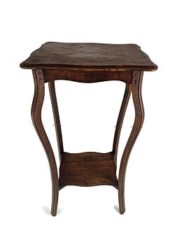 Art Nouveau Pedestal Side Occassional Table Plant Bonsai Stand Two Tier Antique