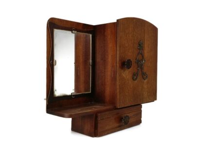Art Deco Antique Medicine Apothecary cabinet wall hanging Bathroom Shaving cabinet