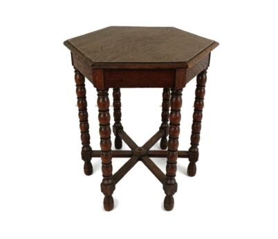 Antique Coffee Side Occasional Table Bobbin Legs Barn Farmhouse style gorgeous