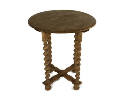 Barley Twist Wooden Side Wine Table Pedestal Plant Bonsai Stand Two Tier Barn Country 